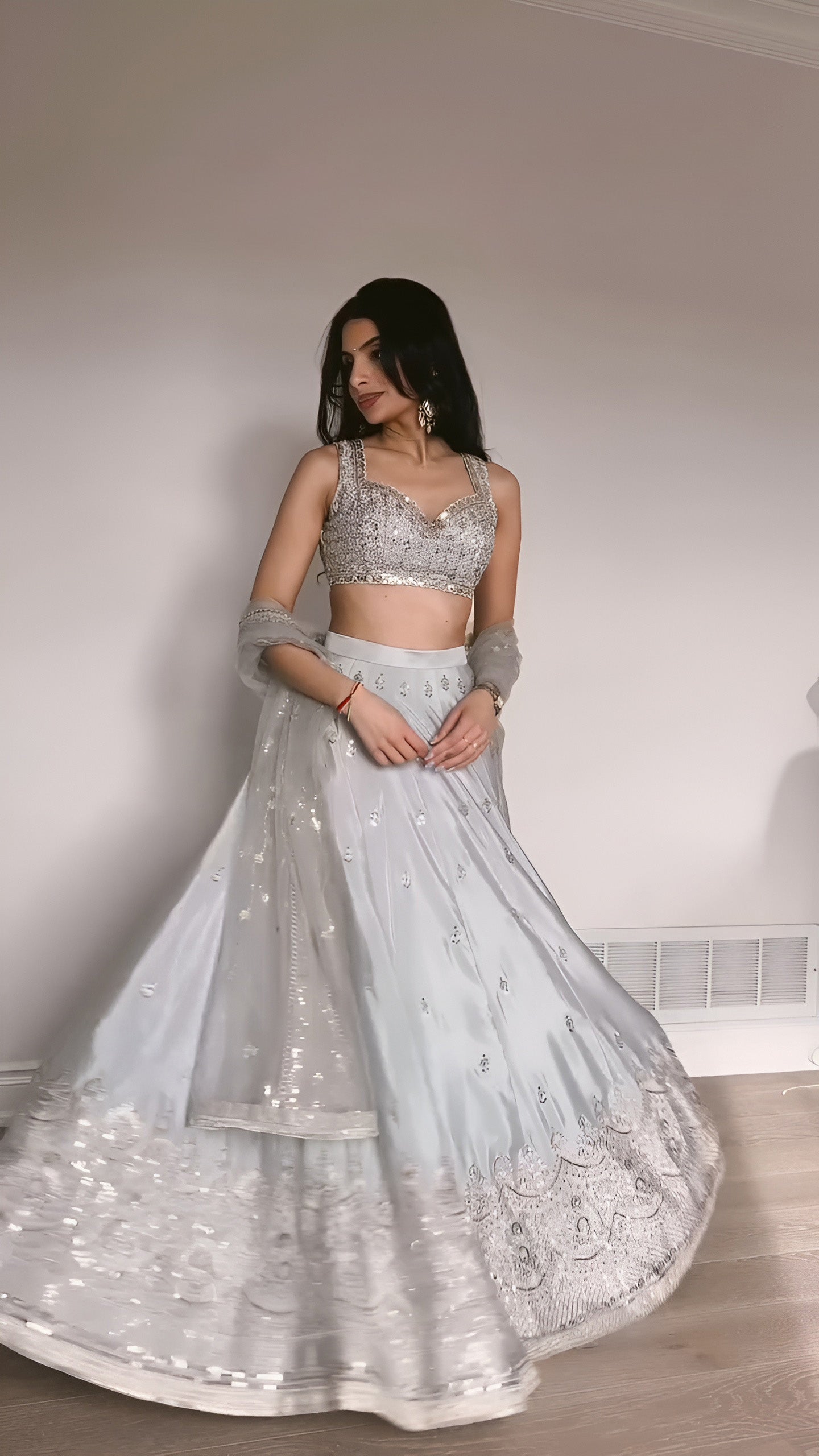 BEAUTIFUL EMBROIDERY SILK LEHENGA CHOLI