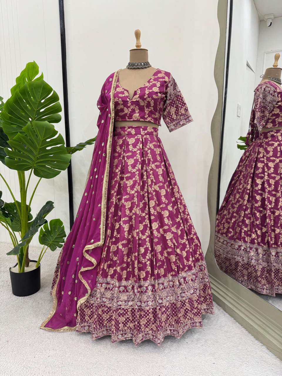Festival Special Jacquard sequence Lehenga Choli