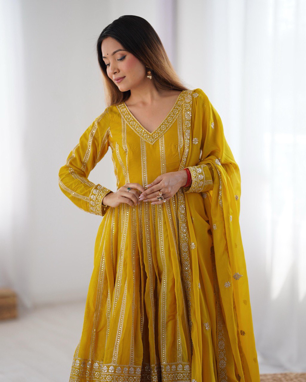 Trending Sequence work Anarkali Gown