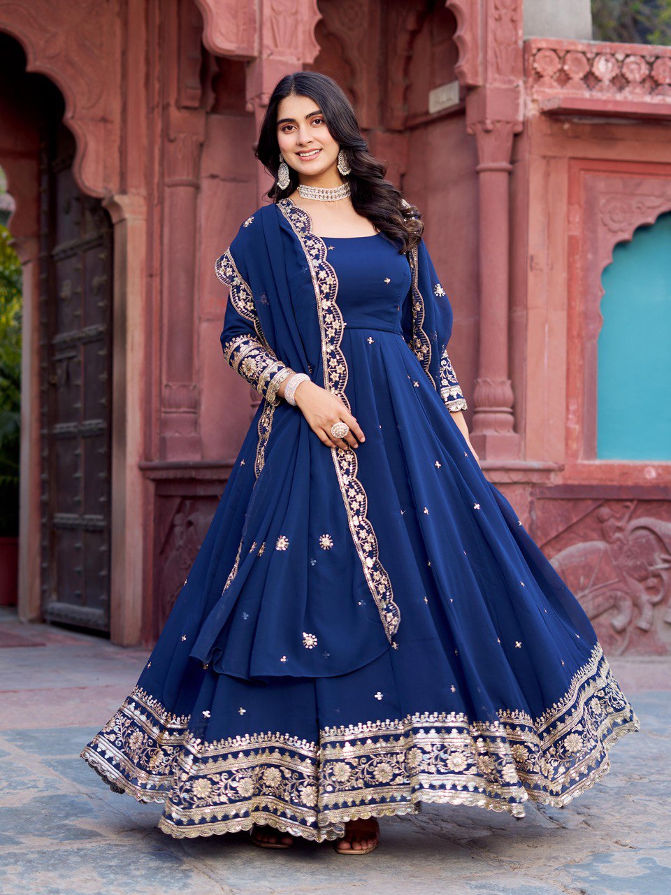 engagement anarkali dress Engagement Anarkali Suits: Buy Anarkali Suits for Engagement Online at Indian Cloth Store