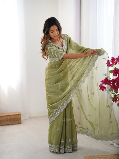 Jimmy Chu Sequence work Saree