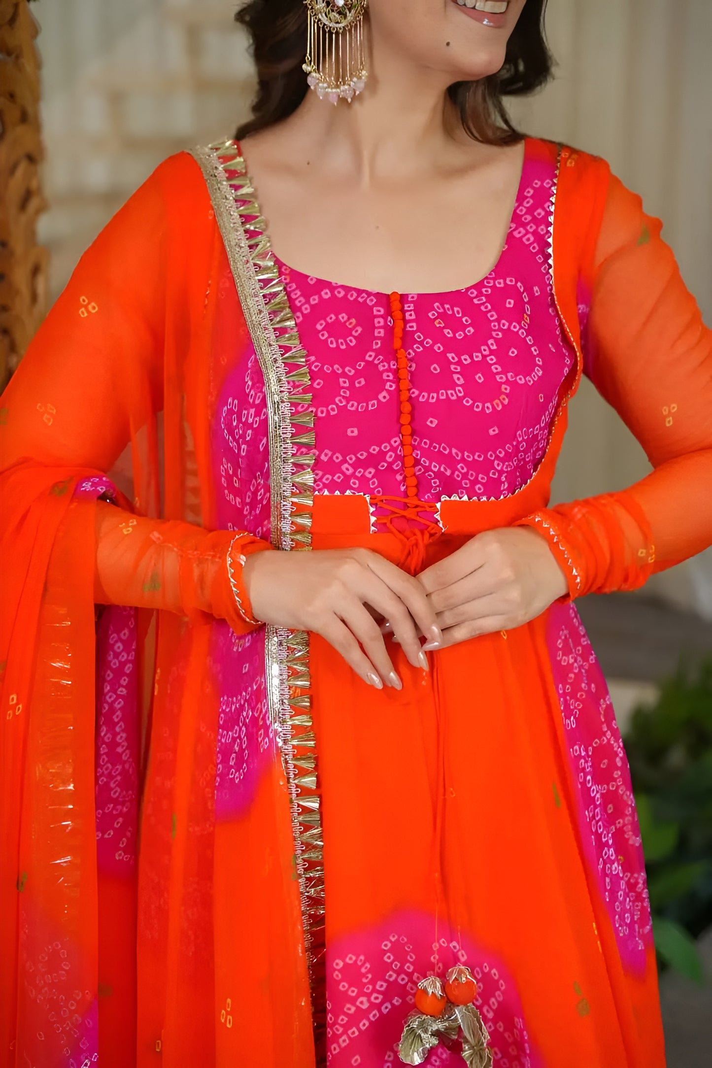 Festive Special Bandhani Anarkali Suit
