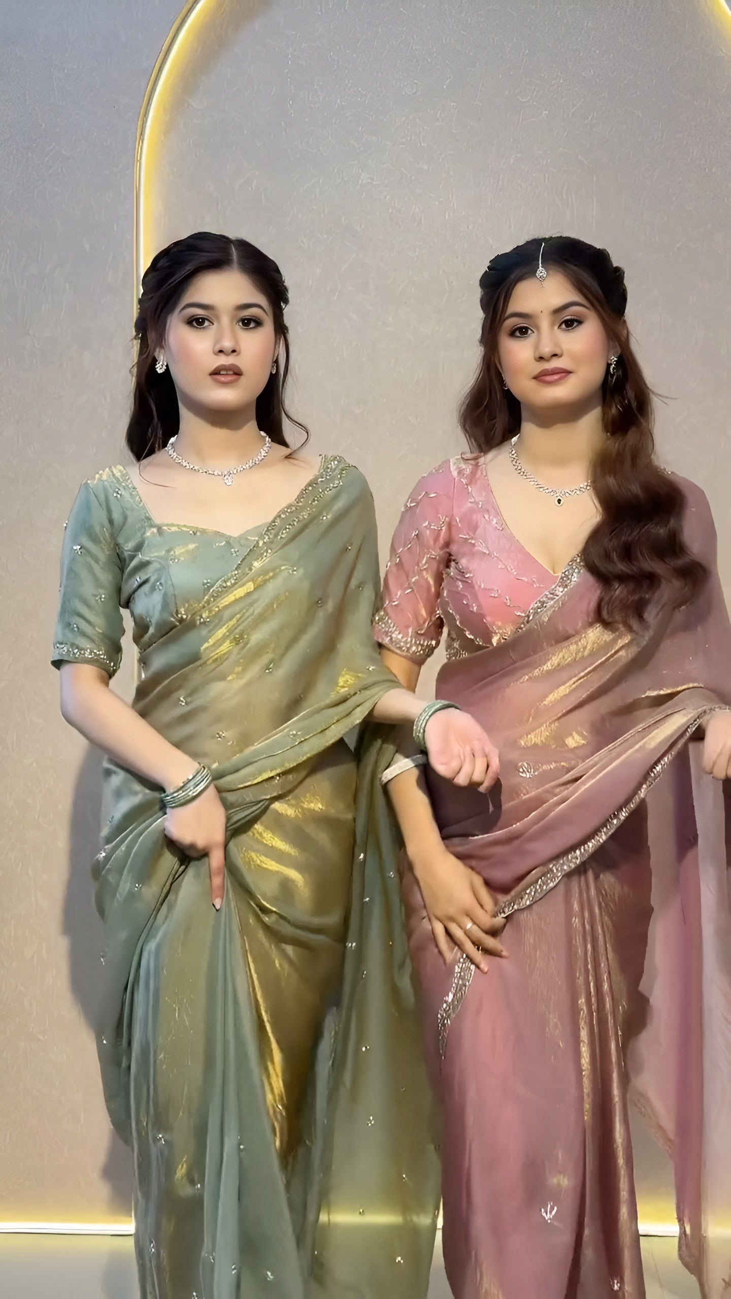 Bits Work Fandy Silk Saree